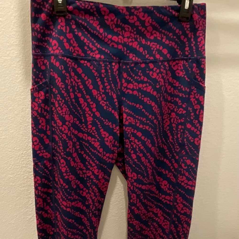 Pink and Blue Leggings